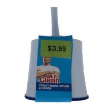3.99 MR CLEAN TOILET BOWL BRUSH AND CADDY